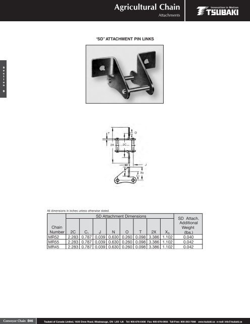 Conveyor Chain - Tsubaki