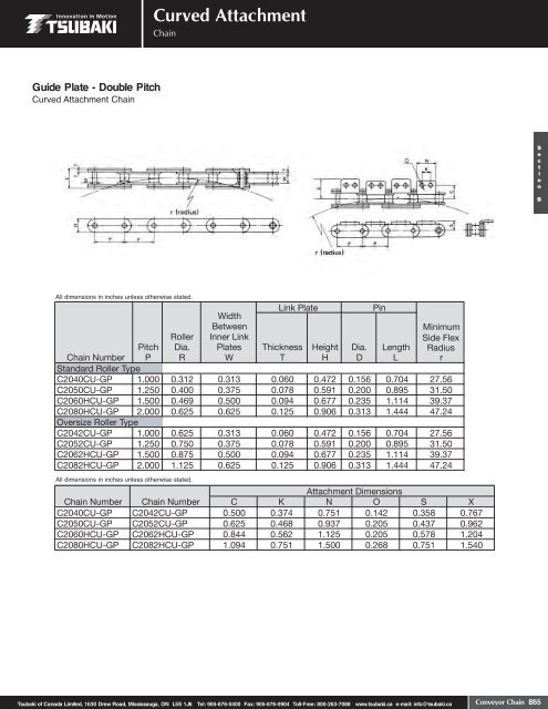 Conveyor Chain - Tsubaki