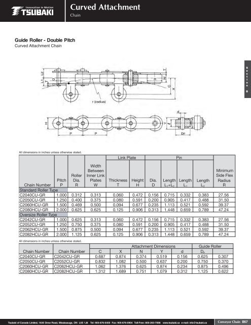 Conveyor Chain - Tsubaki