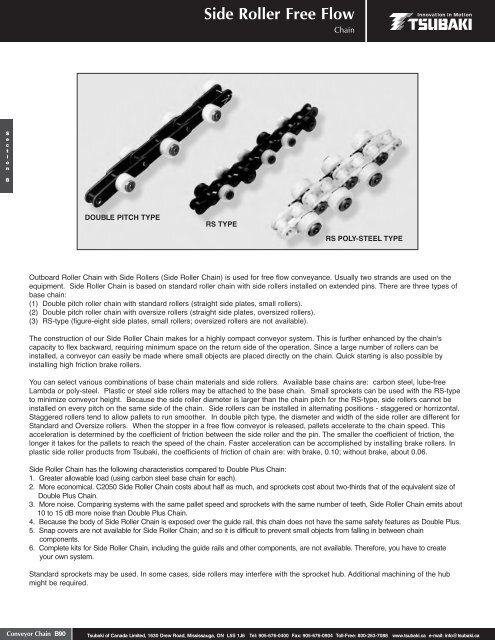 Conveyor Chain - Tsubaki