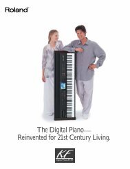 KF-90 Digital Piano Brochure (PDF) - Roland Corporation Australia