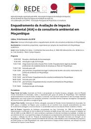(AIA) e da consultoria ambiental em Moçambique - Associação ...