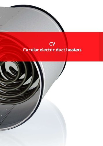 CV Circular electric duct heaters - Tecna