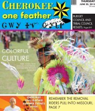 June 20, 2013 - The Cherokee One Feather