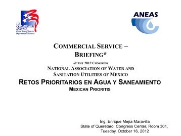 Retos Prioritarios en Agua y Saneamiento - U.S. Commercial Service
