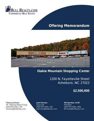 Oakie Mountain Shopping Center - Bull Realty