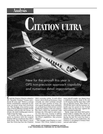 Analysis: Citation Ultra - CompAir Logo