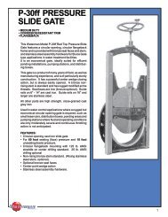 P-30ff PRESSURE SLIDE GATE - Waterman Industries