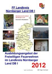 Ausbildung Be - Kreisfeuerwehrverband Nürnberger Land