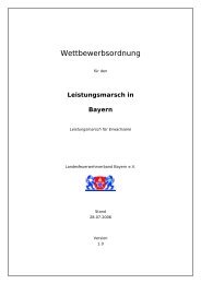 Leistungsmarsch in Bayern