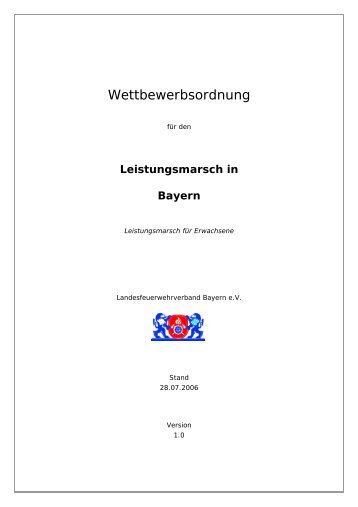 Leistungsmarsch in Bayern