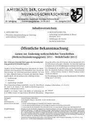Öffentliche Bekanntmachung - Neuhaus-Schierschnitz