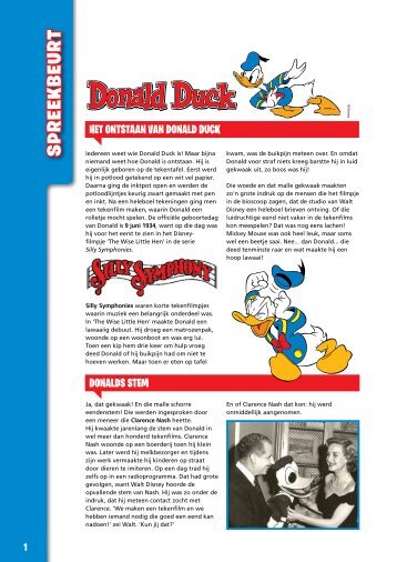 spreekbeurt - Donald Duck