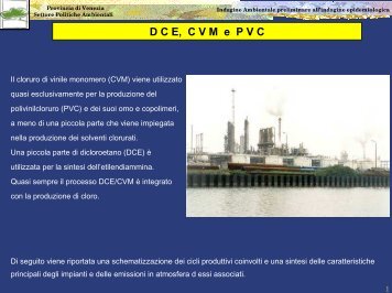 Dicloroetano, CVM e Polivinilcloruro - Assessorato alle Politiche ...