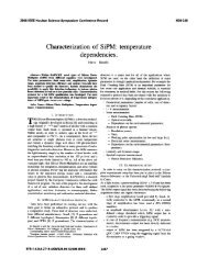 Characterization of SiPM: temperature dependencies.