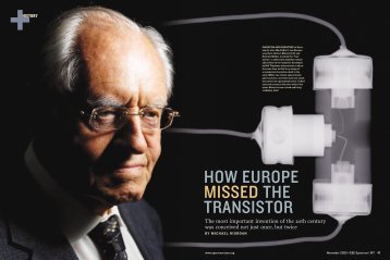 HOW EUROPE MISSED THE TRANSISTOR - PBS