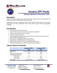 Oceanic EPF Fluids - MacDermid Offshore Solutions