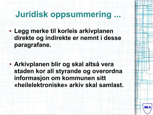 Strategi for utvikling av elektronisk arkiv 1