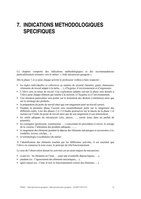 Enseignement spÃ©cialisÃ© Forme 3 Phase 1 : Industrie ... - SeGEC