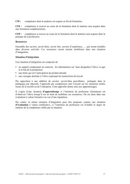 Enseignement spÃ©cialisÃ© Forme 3 Phase 1 : Industrie ... - SeGEC