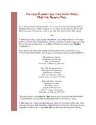 Các ngày lễ quan trọng trong truyền thống Phật Giáo ... - Saddhamma