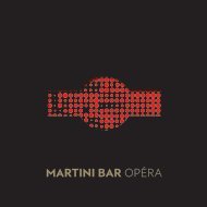 Martini Bar Opera Garnier - Dossier de Presse - L'Opera Restaurant