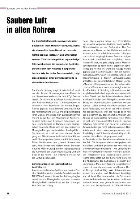 Nachhaltig Bauen Kanton ZÃ¼rich 3/2013 - Gerber Media