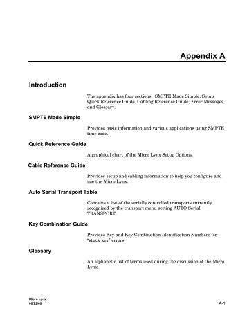 Cable Reference Guide - Audio Intervisual Design, Inc.