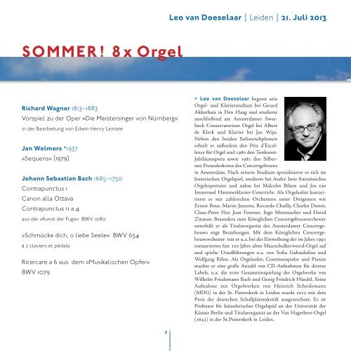 Programm Orgelsommer 2013 (pdf) - Musik am 13.