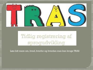 TRAS metode til tidlig sprogudvikling