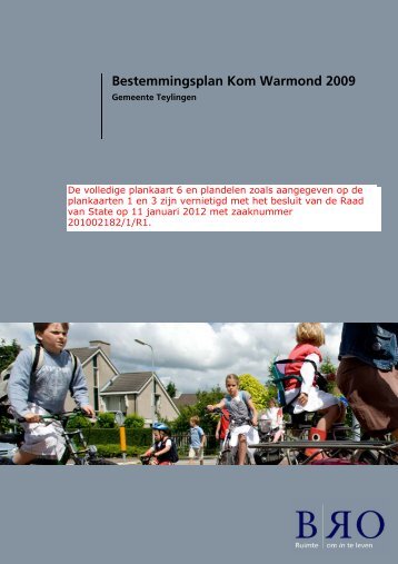 Bestemmingsplan Kom Warmond 2009 - Gemeente Teylingen