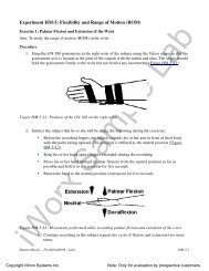 Experiment HM-5: Flexibility and Range of Motion (ROM) - iWorx