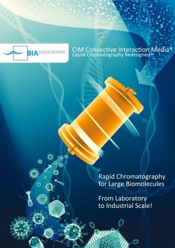 CIM Convective Interaction Media Monolithic Columns