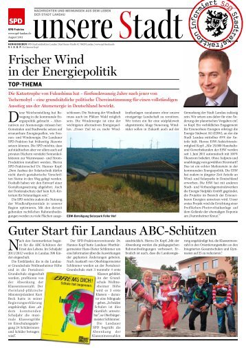 Frischer Wind in der Energiepolitik Guter Start für Landaus ABC ...