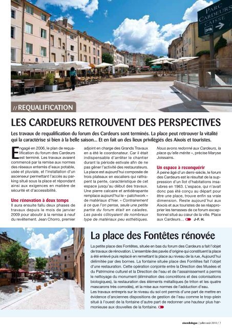 Â« Mieux vivre ensemble Â» Le centre-ville - Aix-en-Provence