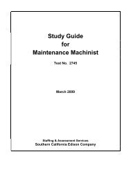 Study Guide for Maintenance Machinist - Edison International