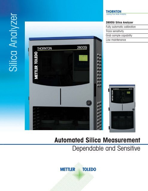 2800Si Silica Analyzer - Mettler Toledo