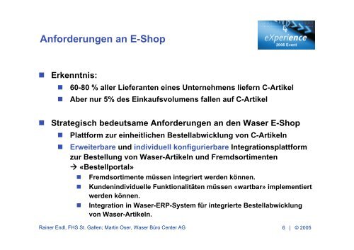 Waser Bürocenter AG: Onlineshop mit direkter ERP-Anbindung