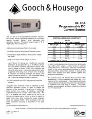 OL 83A Programmable DC Current Source - Gooch and Housego