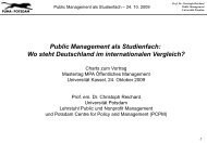 Public Management als Studienfach: Wo steht Deutschland im ...