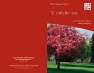 This We Believe - The Foursquare Church