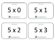 5 Times Table Flash cards with answers - Math Salamanders
