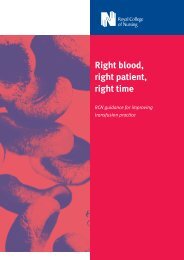 Right blood, right patient, right time RCN guidance for improving ...