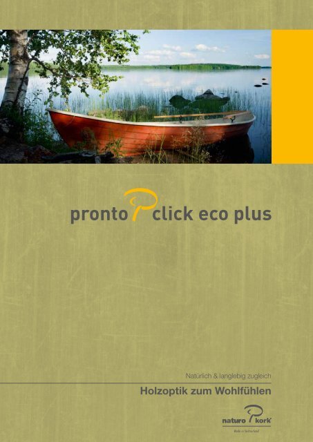 Pronto Click Eco Plus Prospekt - Naturo Kork AG