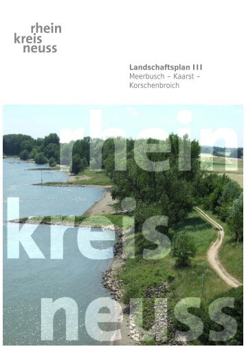 Landschaftsplan III - Rhein-Kreis Neuss