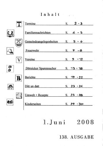 BegrÃ¼ssung & Termine - DÃ¶rnick