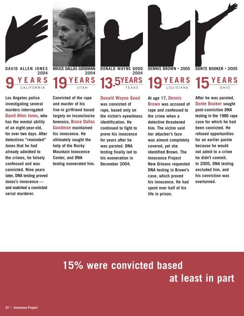 TOO MANY WRONGFULLY CONVICTED - The Innocence Project