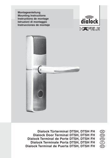 Dialock Türterminal DTSH, DTSH FH Dialock Door Terminal DTSH ...