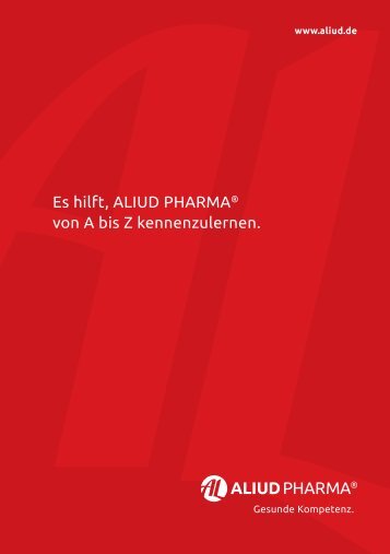 auf einen Blick - Aliud Pharma GmbH & Co. KG
