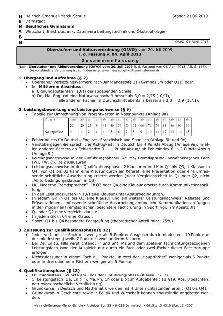 H HeinrichEmanuelMerckSchule Stand 21.06.2013 E Darmstadt